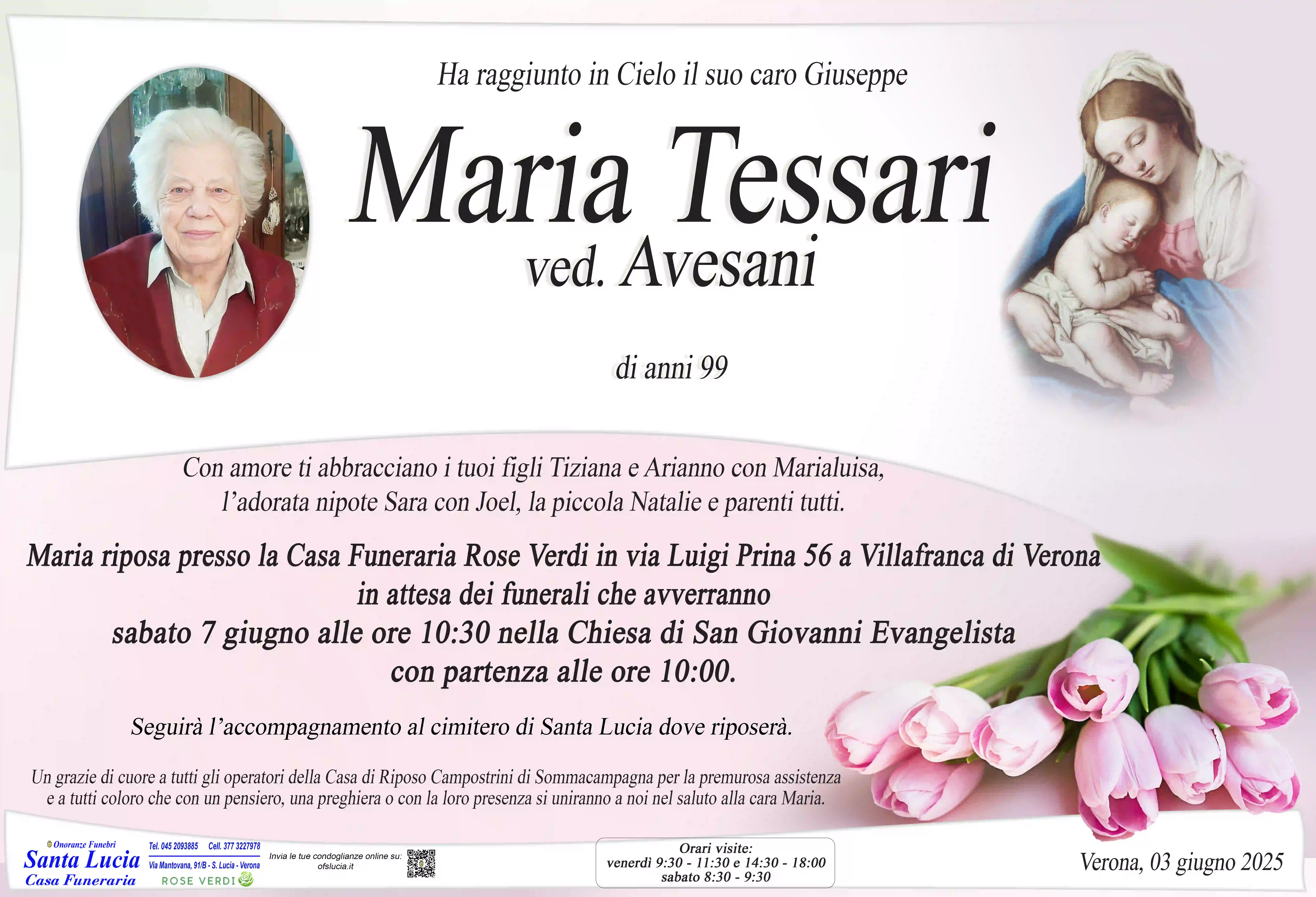 Scopri di più sull'articolo Maria Tessari